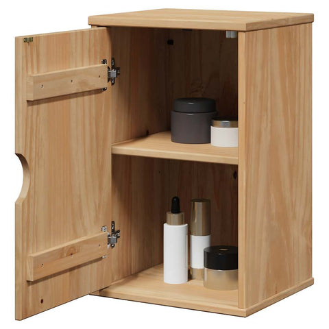 vidaXL Bathroom Wall Cabinet OTTA 35x30x55 cm Solid Wood Pine