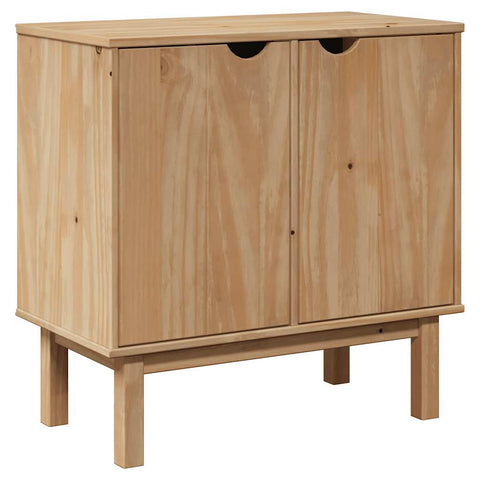 vidaXL Hallway Cabinet OTTA 75x40x75 cm Solid Wood Pine