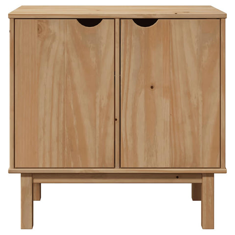 vidaXL Hallway Cabinet OTTA 75x40x75 cm Solid Wood Pine