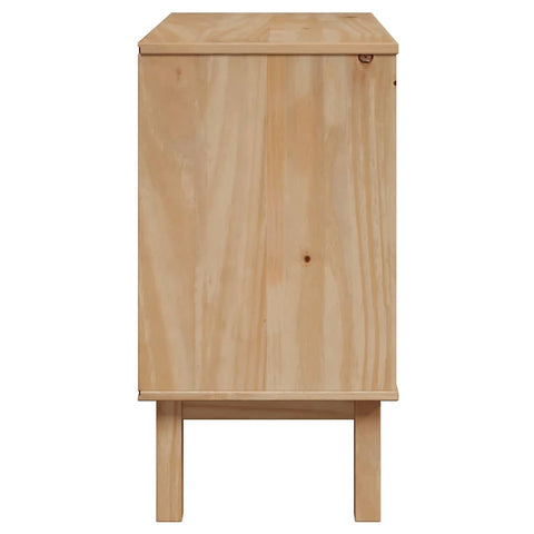 vidaXL Hallway Cabinet OTTA 75x40x75 cm Solid Wood Pine