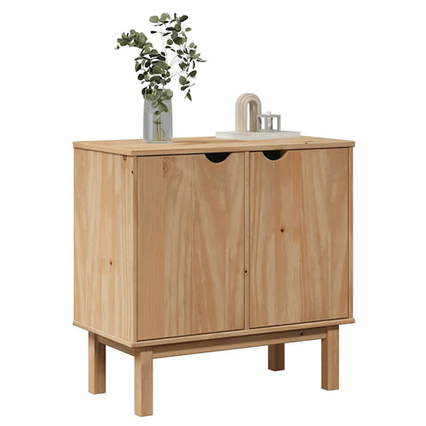vidaXL Hallway Cabinet OTTA 75x40x75 cm Solid Wood Pine