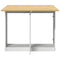 vidaXL Butterfly Dining Table Foldable Corona White Solid Wood Pine