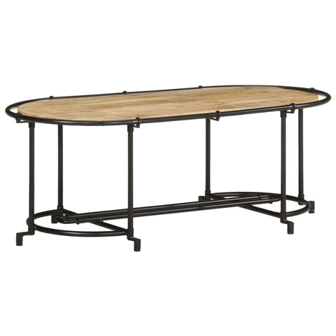 vidaXL Coffee Table 110x55x40 cm Solid Wood Rough Mango