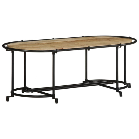 vidaXL Coffee Table 110x55x40 cm Solid Wood Rough Mango