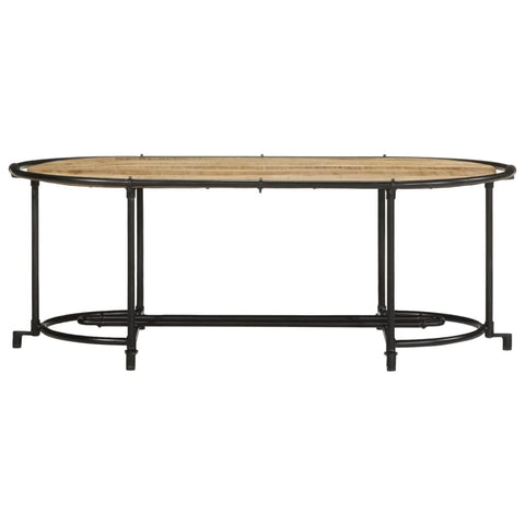 vidaXL Coffee Table 110x55x40 cm Solid Wood Rough Mango