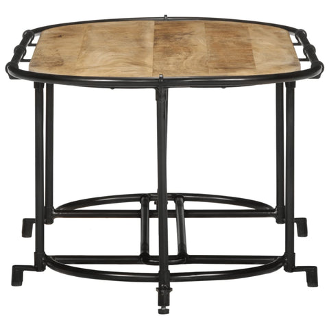 vidaXL Coffee Table 110x55x40 cm Solid Wood Rough Mango