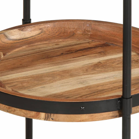 vidaXL Side Table Ø55x83 cm Solid Wood Acacia
