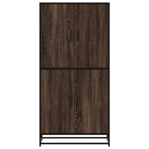 vidaXL Highboard Brown Oak 68x35x139 cm Engineered Wood