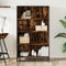 vidaXL Bookcase Smoked Oak 80.5x35x139 cm Engineered Wood