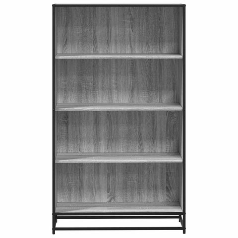 vidaXL Bookcase Grey Sonoma 80.5x35x139 cm Engineered Wood