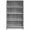 vidaXL Bookcase Grey Sonoma 80.5x35x139 cm Engineered Wood