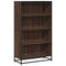 vidaXL Bookcase Brown Oak 80.5x35x139 cm Engineered Wood