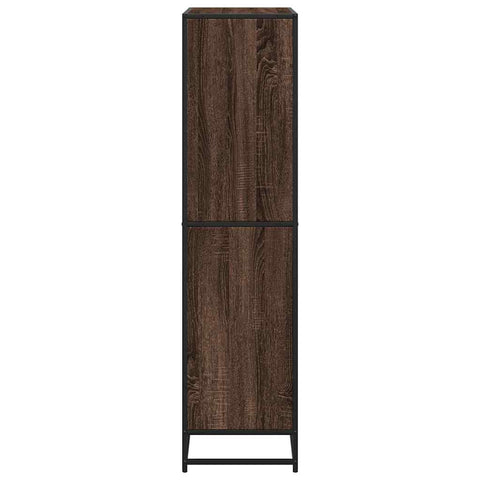 vidaXL Bookcase Brown Oak 80.5x35x139 cm Engineered Wood
