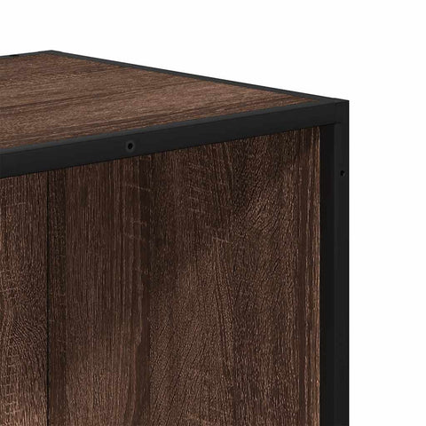 vidaXL Bookcase Brown Oak 80.5x35x139 cm Engineered Wood