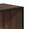 vidaXL Bookcase Brown Oak 80.5x35x139 cm Engineered Wood