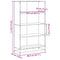 vidaXL Bookcase Brown Oak 80.5x35x139 cm Engineered Wood