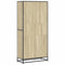 vidaXL Bookcase Sonoma Oak 80.5x35x170.5 cm Engineered Wood