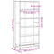 vidaXL Bookcase Sonoma Oak 80.5x35x170.5 cm Engineered Wood