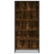 vidaXL Bookcase Smoked Oak 80.5x35x170.5 cm Engineered Wood