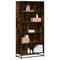 vidaXL Bookcase Smoked Oak 80.5x35x170.5 cm Engineered Wood