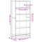vidaXL Bookcase Grey Sonoma 80.5x35x170.5 cm Engineered Wood