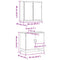 vidaXL 2 Piece Bathroom Furniture Set Brown Oak Engineered Wood