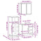 vidaXL 3 Piece Bathroom Furniture Set Sonoma Oak Engineered Wood