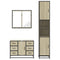 vidaXL 3 Piece Bathroom Furniture Set Sonoma Oak Engineered Wood