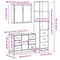 vidaXL 3 Piece Bathroom Furniture Set Sonoma Oak Engineered Wood
