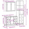 vidaXL 3 Piece Bathroom Furniture Set Grey Sonoma Engineered Wood