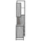 vidaXL 3 Piece Bathroom Furniture Set Grey Sonoma Engineered Wood