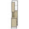 vidaXL 3 Piece Bathroom Furniture Set Sonoma Oak Engineered Wood