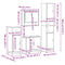 vidaXL 4 Piece Bathroom Furniture Set Smoked Oak Engineered Wood