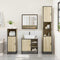 vidaXL 4 Piece Bathroom Furniture Set Sonoma Oak Engineered Wood