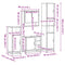 vidaXL 4 Piece Bathroom Furniture Set Sonoma Oak Engineered Wood