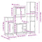 vidaXL 4 Piece Bathroom Furniture Set Smoked Oak Engineered Wood