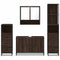 vidaXL 4 Piece Bathroom Furniture Set Brown Oak Engineered Wood