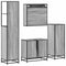 vidaXL 4 Piece Bathroom Furniture Set Grey Sonoma Engineered Wood