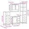 vidaXL 4 Piece Bathroom Furniture Set Grey Sonoma Engineered Wood