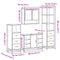 vidaXL 4 Piece Bathroom Furniture Set Sonoma Oak Engineered Wood
