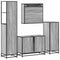 vidaXL 4 Piece Bathroom Furniture Set Grey Sonoma Engineered Wood