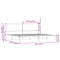 vidaXL Metal Bed Frame without Mattress Smoked Oak 200x200 cm