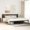 vidaXL Metal Bed Frame without Mattress Smoked Oak 200x200 cm