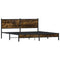 vidaXL Metal Bed Frame without Mattress Smoked Oak 183x213 cm