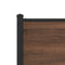 vidaXL Metal Bed Frame without Mattress Brown Oak 193x203 cm
