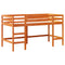 vidaXL Kids' Loft Bed without Mattress with Ladder Wax Brown 80x200 cm