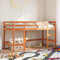 vidaXL Kids' Loft Bed without Mattress with Ladder Wax Brown 90x200 cm