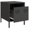 vidaXL Bedside Cabinets 2 pcs Black 35x39x43.5 cm Steel