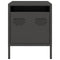 vidaXL Bedside Cabinets 2 pcs Black 35x39x43.5 cm Steel