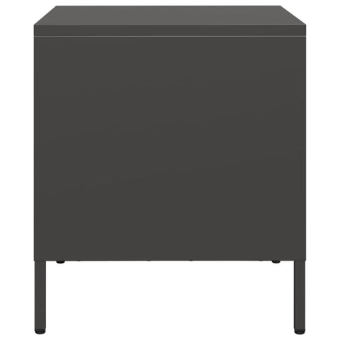 vidaXL Bedside Cabinets 2 pcs Black 35x39x43.5 cm Steel
